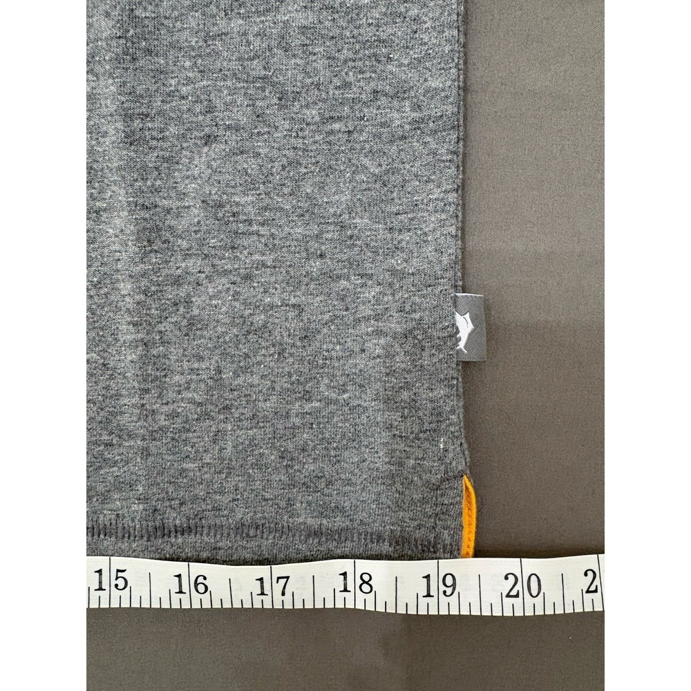 TOMMY BAHAMA Men's Short Sleeved Crew Neck Top Gray Orange Accent Logo Size S - Picture 9 of 12